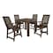 Highwood Usa Weatherly 5pc Square Counter Height Outdoor Furniture Dining Set AD-CNW44-ACE - alternate 1